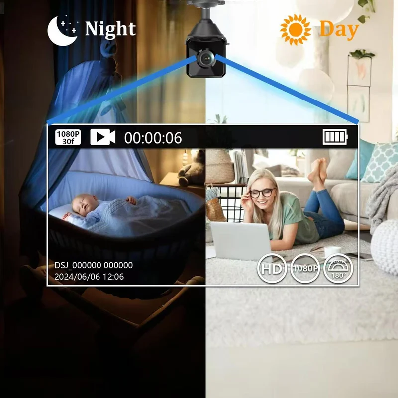 Mini caméra de surveillance WiFi HD