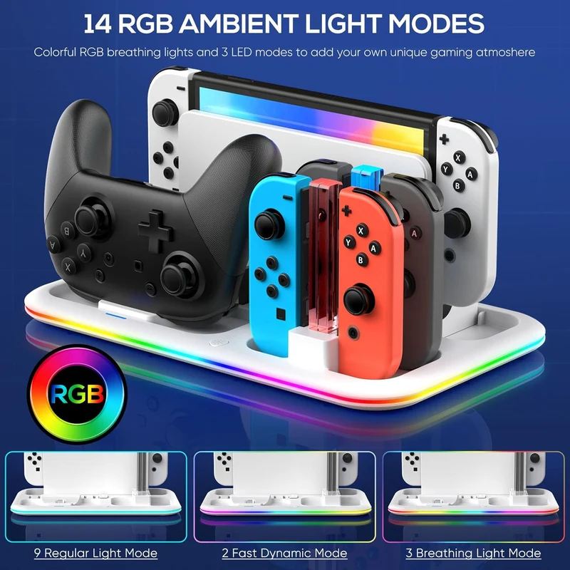 Station de Charge Multifonction pour Nintendo Switch / Switch OLED