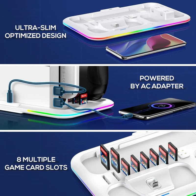 Station de Charge Multifonction pour Nintendo Switch / Switch OLED