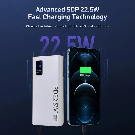 Batterie Externe d-power 20000mAh PD 22.5W