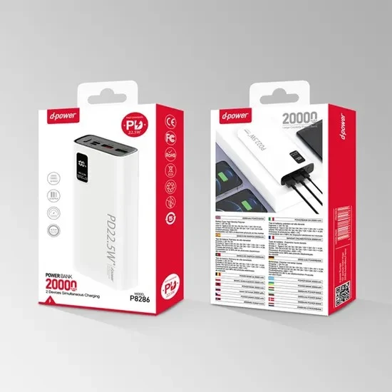 Batterie Externe d-power 20000mAh PD 22.5W