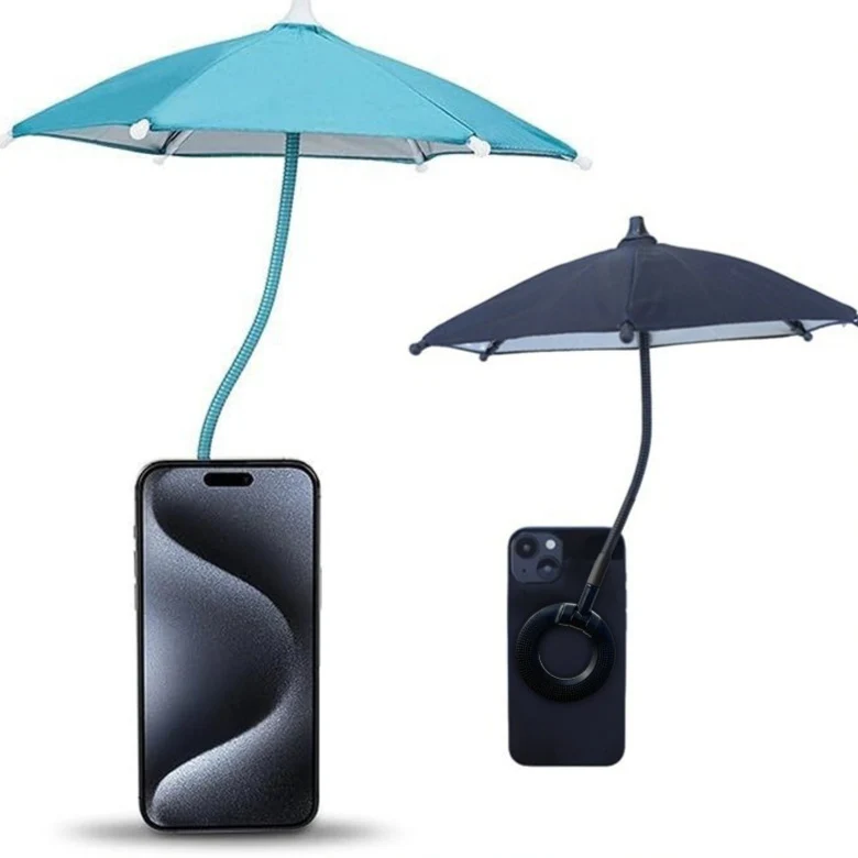 Magnetic Mobile Phone Sunshade Universal Rotating Metal Soft Handle