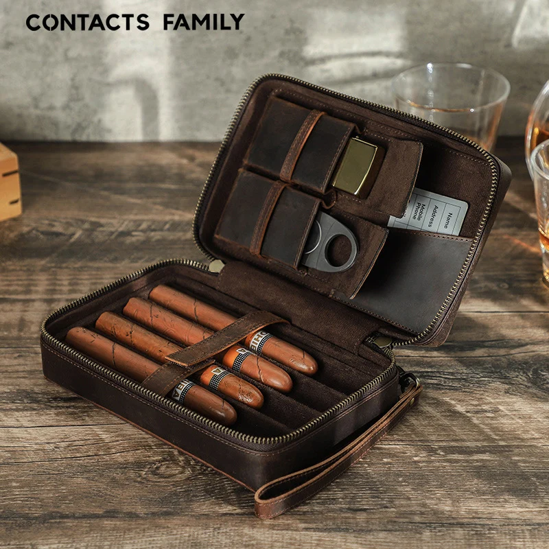 Portable Travel Cigar Bag Storage Case