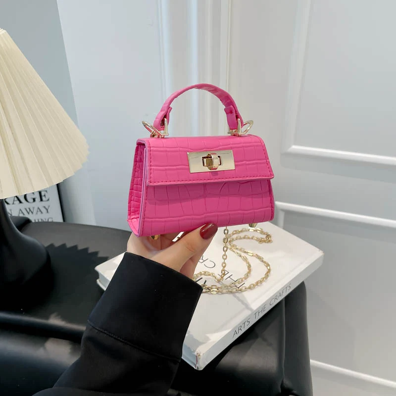 Casual Small Square Handbag With Shoulder Strap
