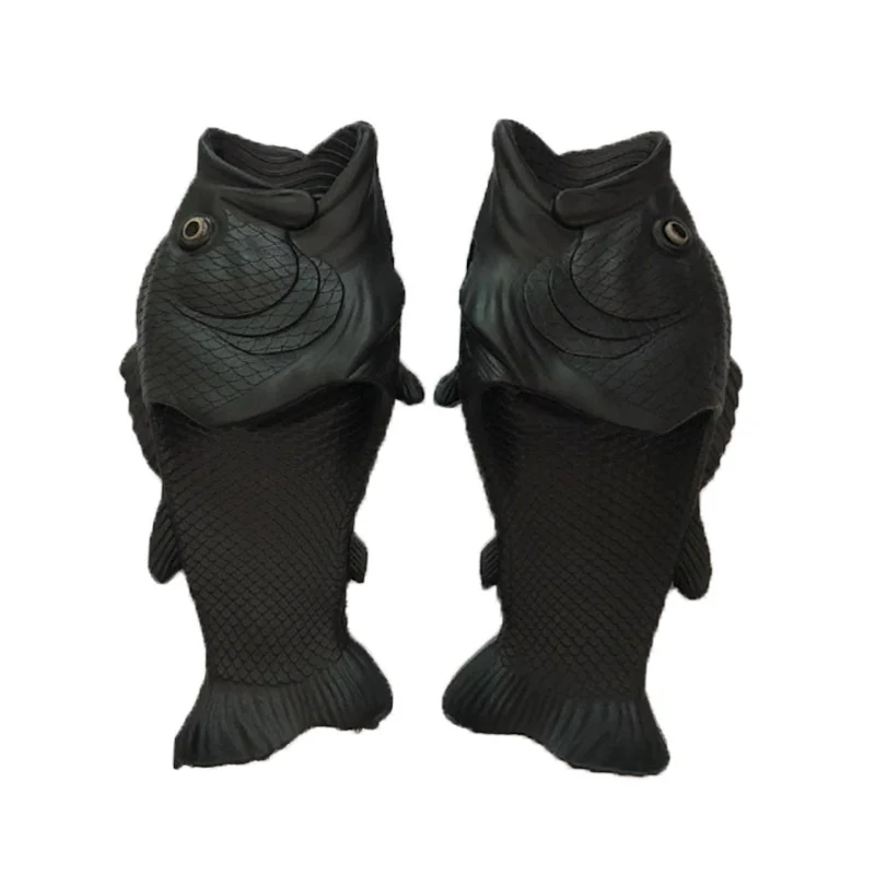 Funny Creative Personality Trend Fish-shaped Carp Salted Fish Shoes