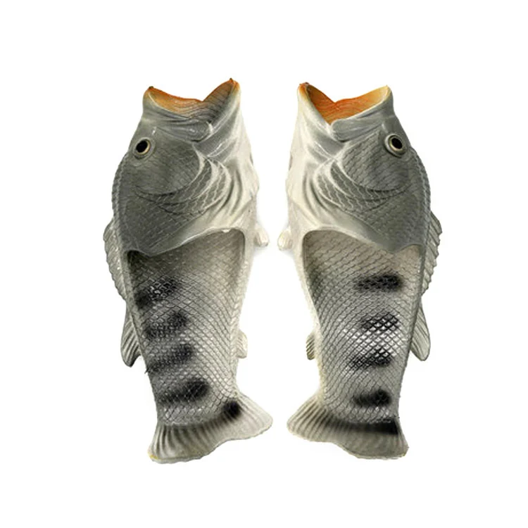Funny Creative Personality Trend Fish-shaped Carp Salted Fish Shoes