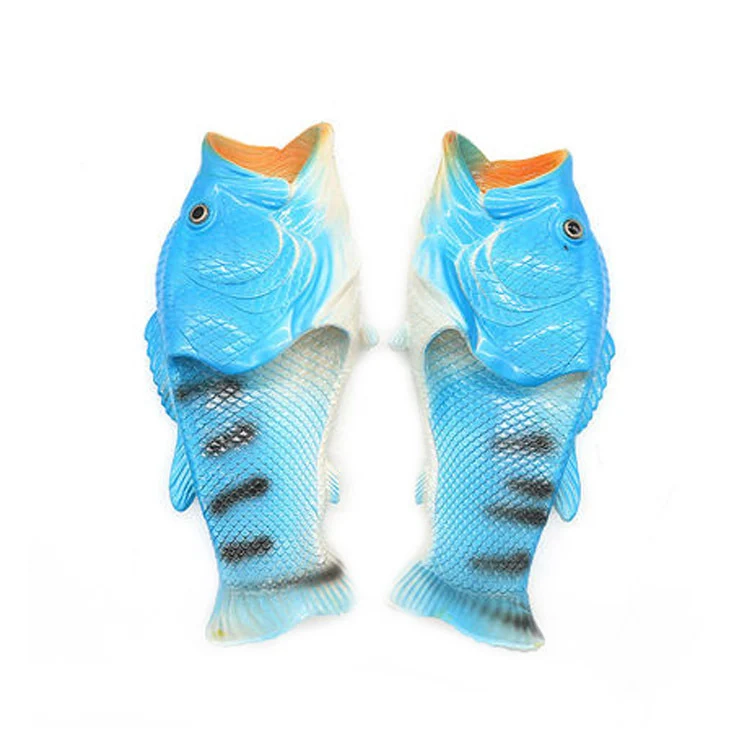 Funny Creative Personality Trend Fish-shaped Carp Salted Fish Shoes