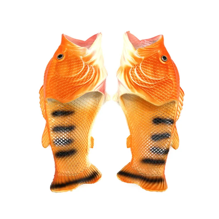 Funny Creative Personality Trend Fish-shaped Carp Salted Fish Shoes