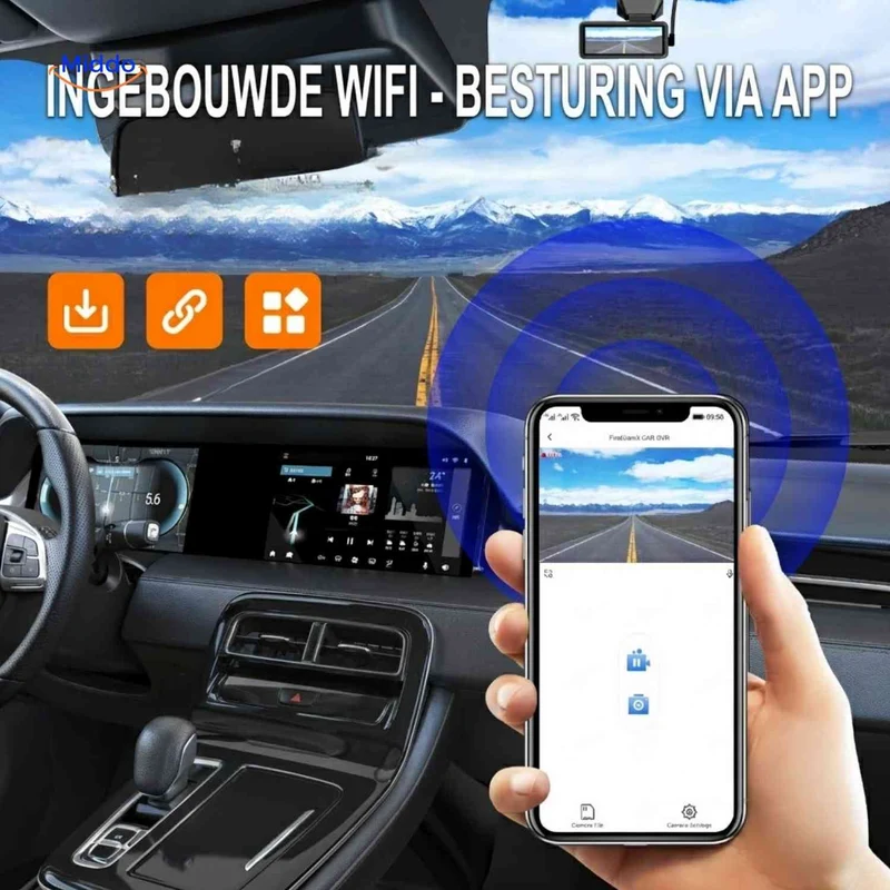 DriveGuard™ Dashcam | Vidéo 4K, WiFi et suivi GPS
