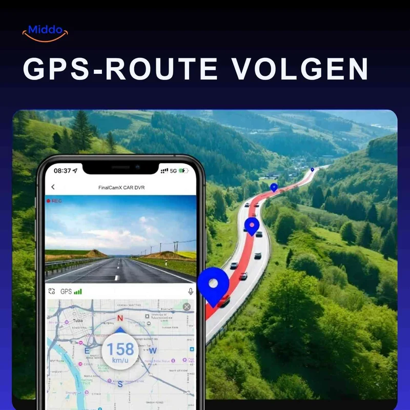 DriveGuard™ Dashcam | Vidéo 4K, WiFi et suivi GPS
