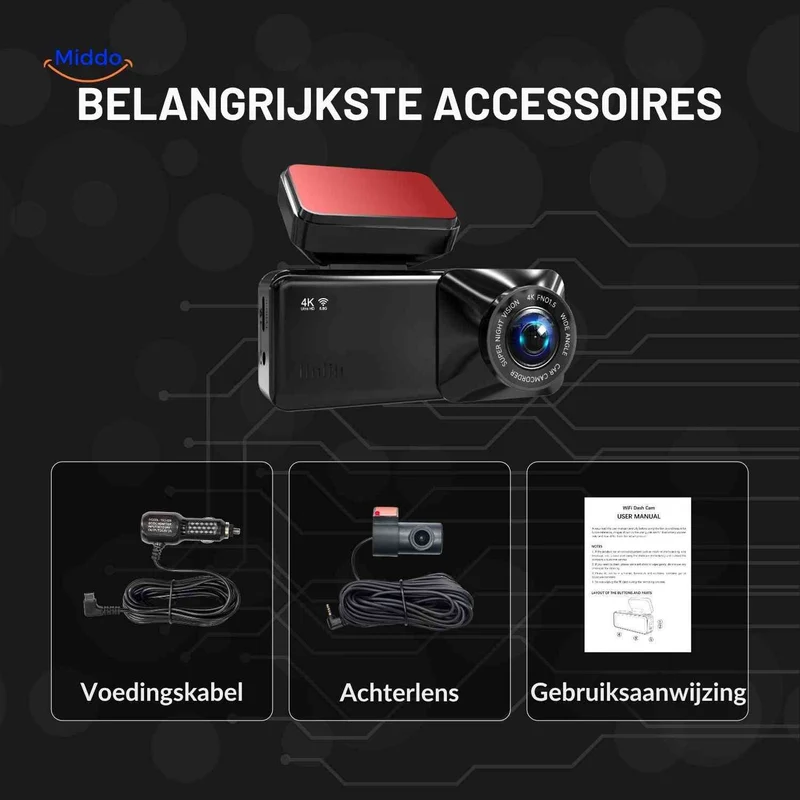 DriveGuard™ Dashcam | Vidéo 4K, WiFi et suivi GPS