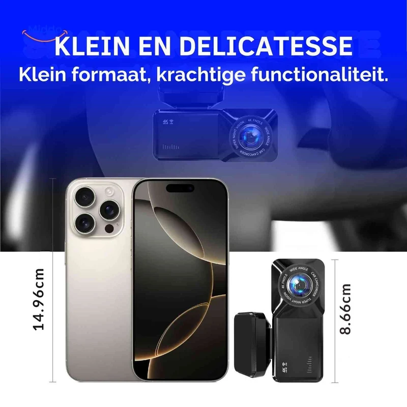 DriveGuard™ Dashcam | Vidéo 4K, WiFi et suivi GPS