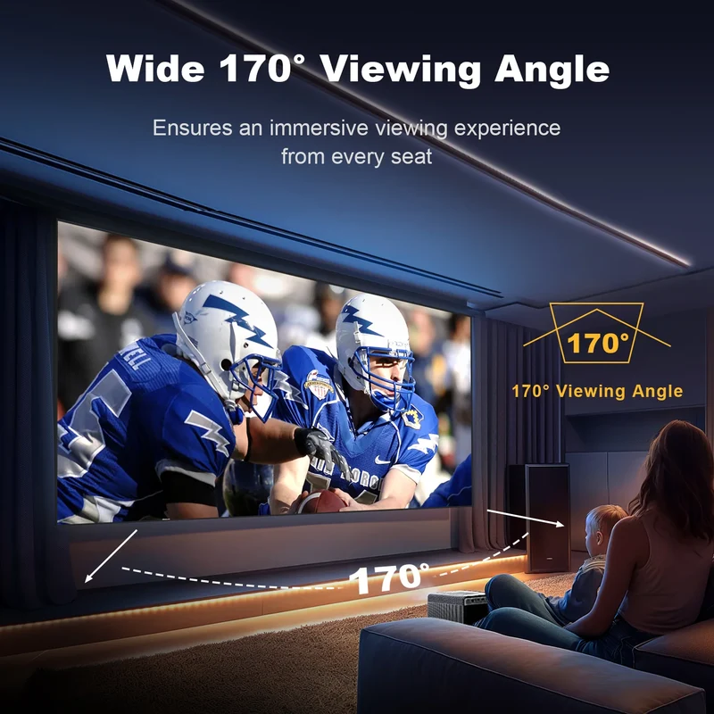 100"-130" NothingProjector Lenticular 4K ALR Projector Screen for Long/Standard Throw Projectors