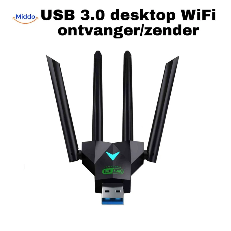 AeroLink™ Adaptateur WiFi | Double bande 5G, 1300 Mbps et portée à travers les murs