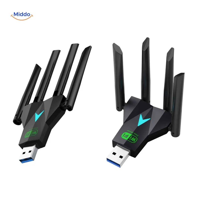 AeroLink™ Adaptateur WiFi | Double bande 5G, 1300 Mbps et portée à travers les murs