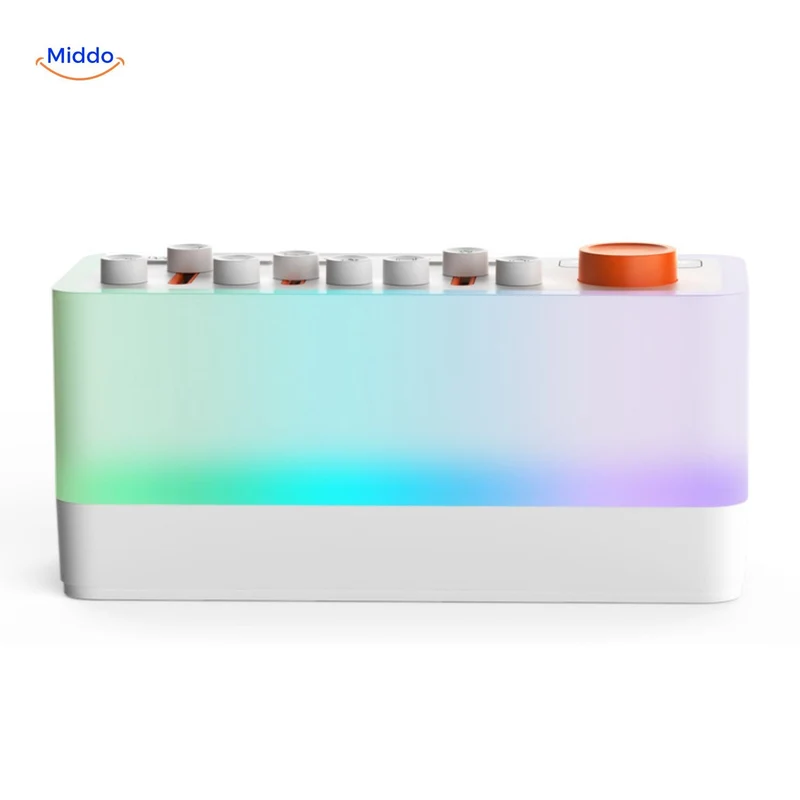 DreamGlow™ Enceinte | Aide au Sommeil, Veilleuse RGB & Son Bluetooth