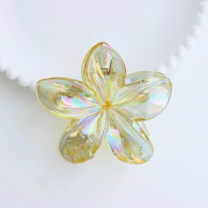 Internet Celebrity Plumeria Rubra Barrettes Advanced Sense