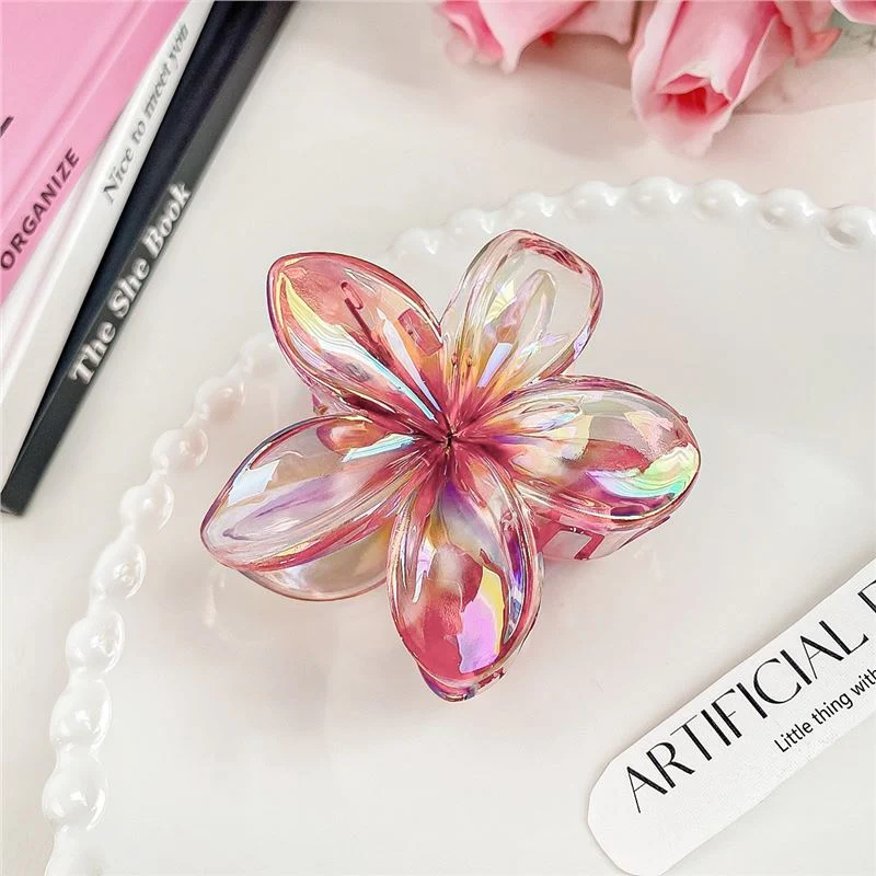 Internet Celebrity Plumeria Rubra Barrettes Advanced Sense