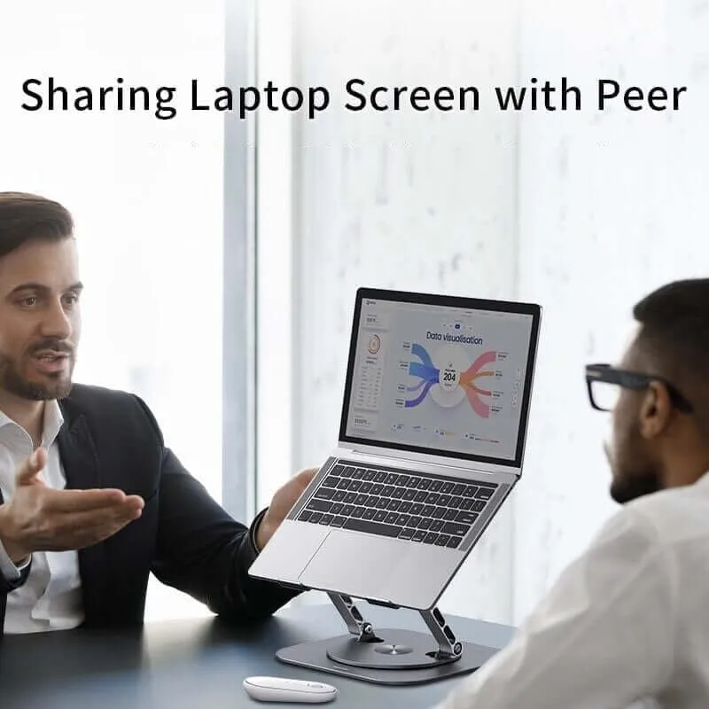 Améliorez Votre Espace de Travail avec le Support Pivotant 360° pour Ordinateur Portable & Tablette