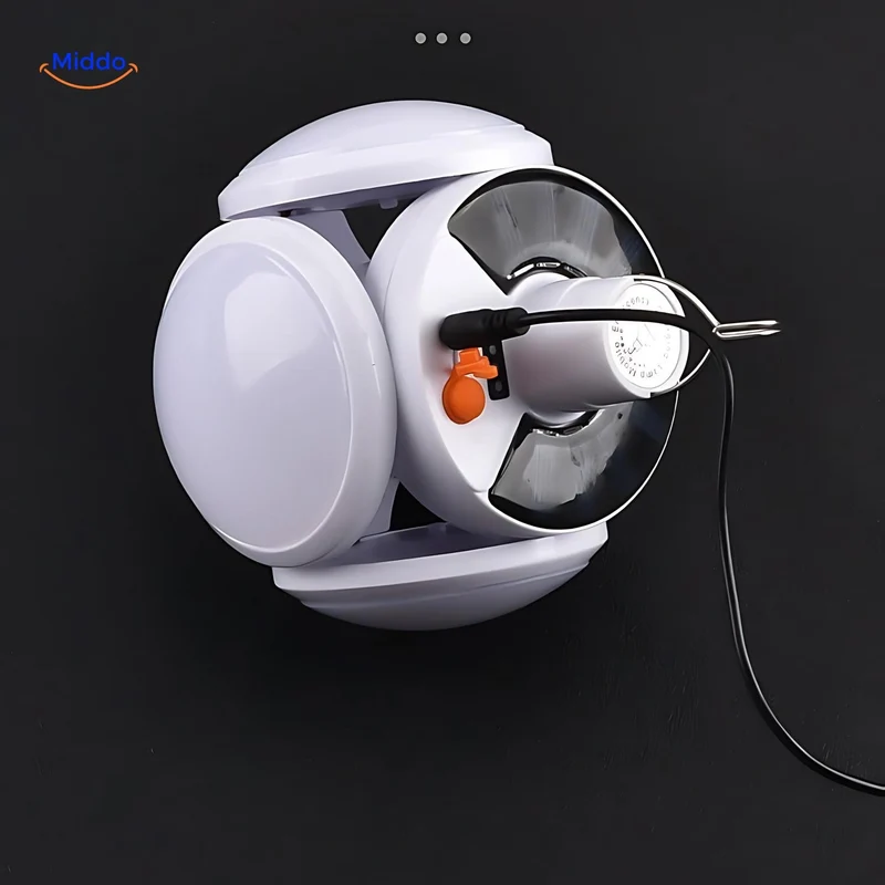 SolarFOLD™ Lampe LED d'extérieur | Portable, Rechargeable par USB et Économique en Énergie