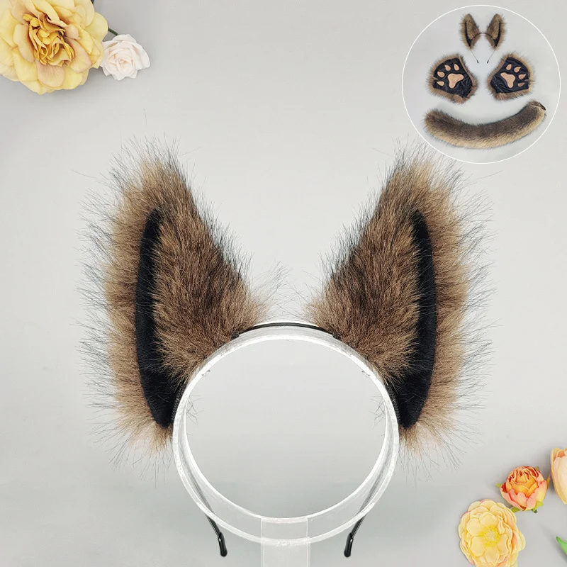 Halloween Masquerade Anime Werewolf Beast Ear Headdress Costume Props