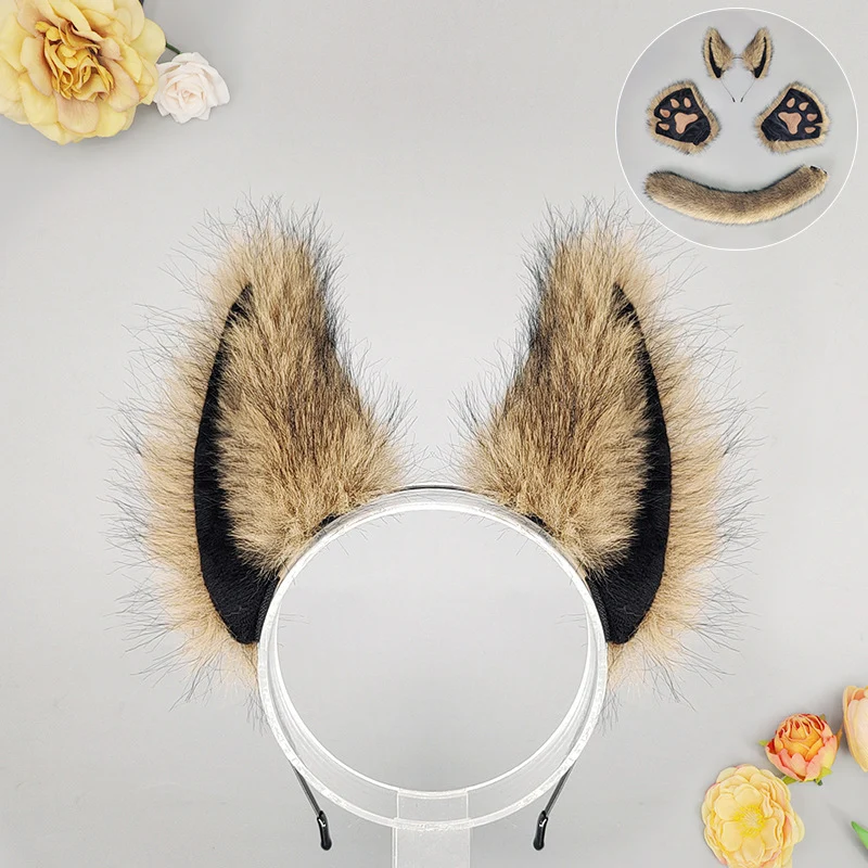 Halloween Masquerade Anime Werewolf Beast Ear Headdress Costume Props