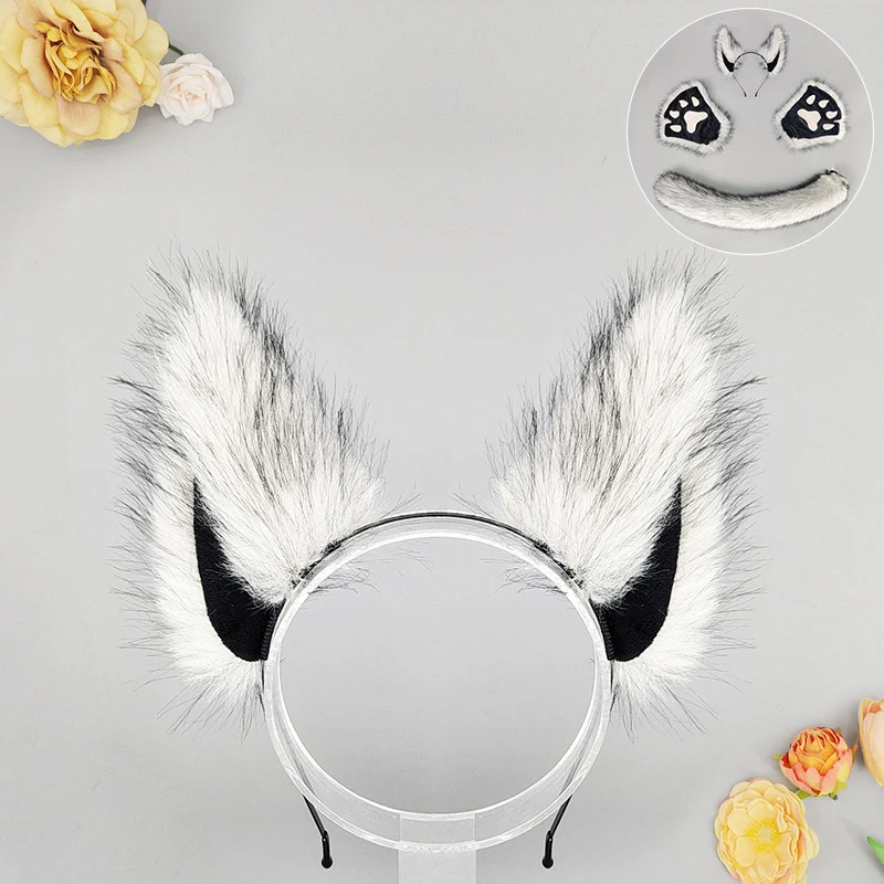 Halloween Masquerade Anime Werewolf Beast Ear Headdress Costume Props