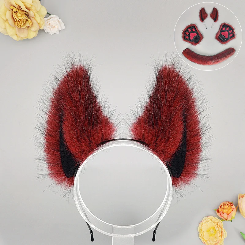 Halloween Masquerade Anime Werewolf Beast Ear Headdress Costume Props