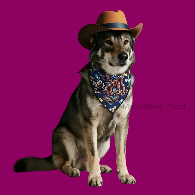 Bandana and Cowboy Hat Pet Costume