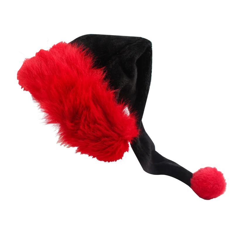 Black Christmas Hat Plush Hat