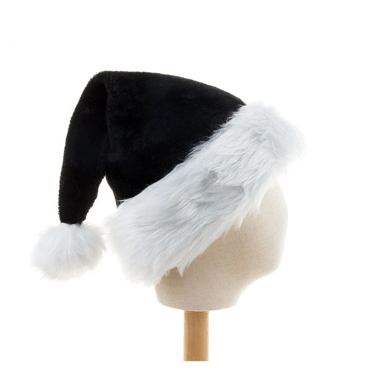 Black Christmas Hat Plush Hat