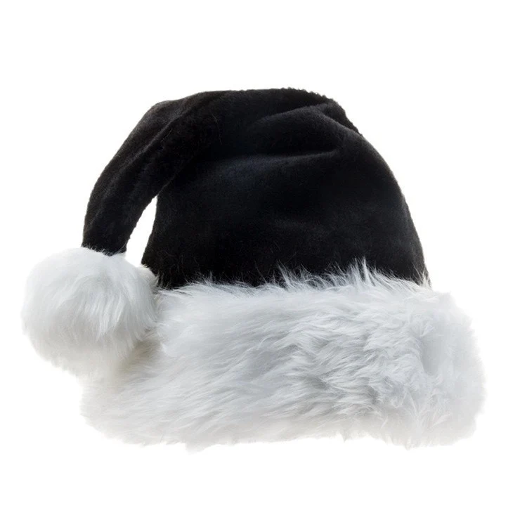 Black Christmas Hat Plush Hat