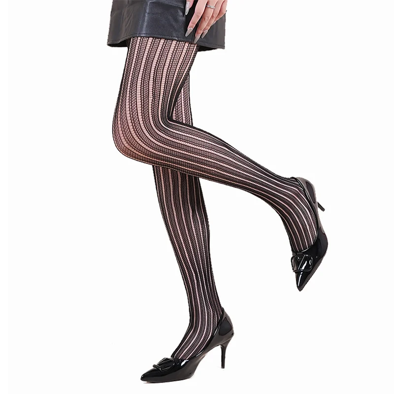 Halloween Spider Web Leopard Print Fishnet Stockings