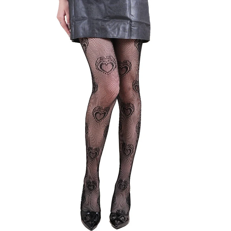 Halloween Spider Web Leopard Print Fishnet Stockings