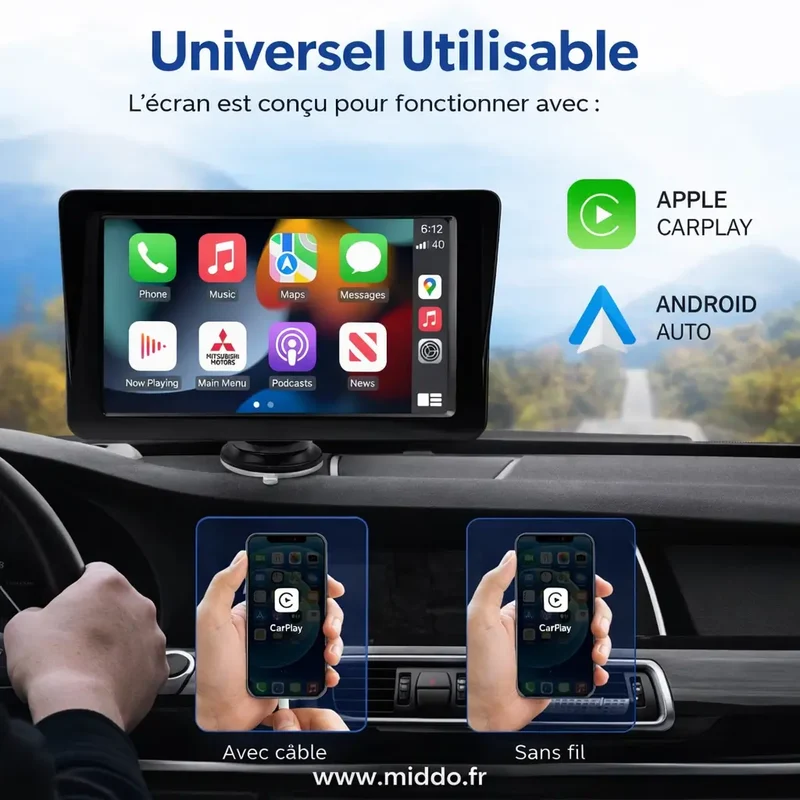 CarPlay™ | Apple CarPlay et Android Auto Sans Fil pour Tous les Véhicules