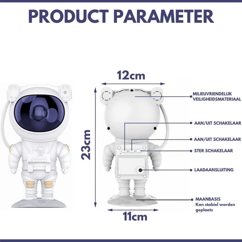 AstroNaut™ Projecteur Galaxie | Créez un Ciel Étoilé Magique Chez Vous