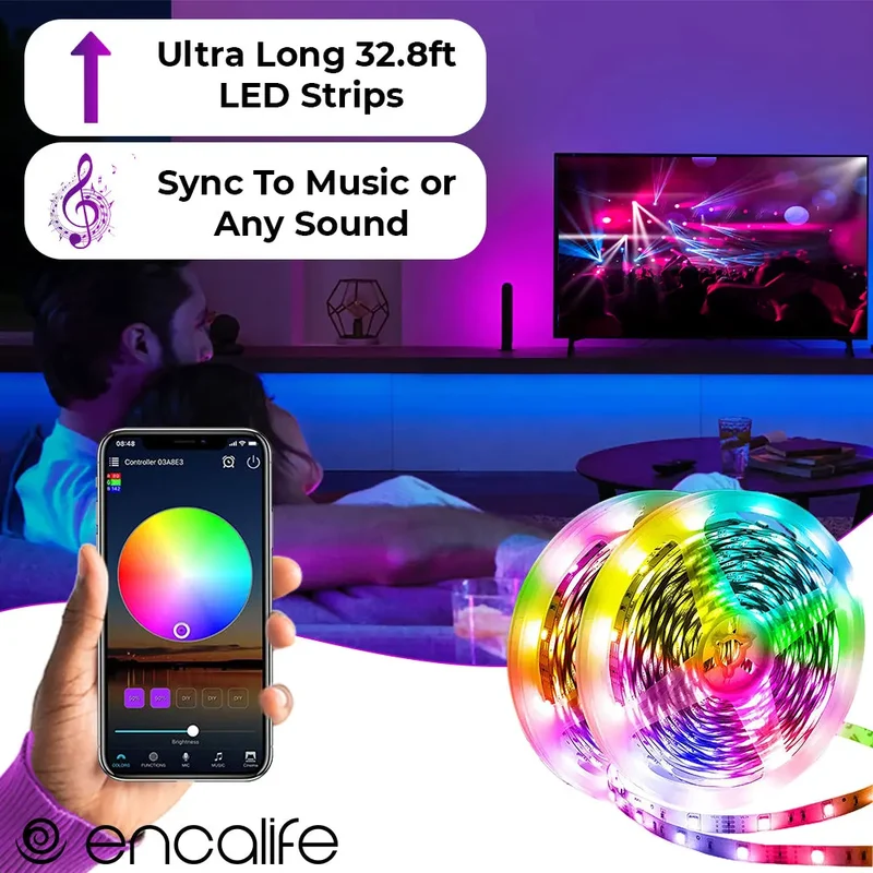 ambience LED Light Strips (32.8 Feet)