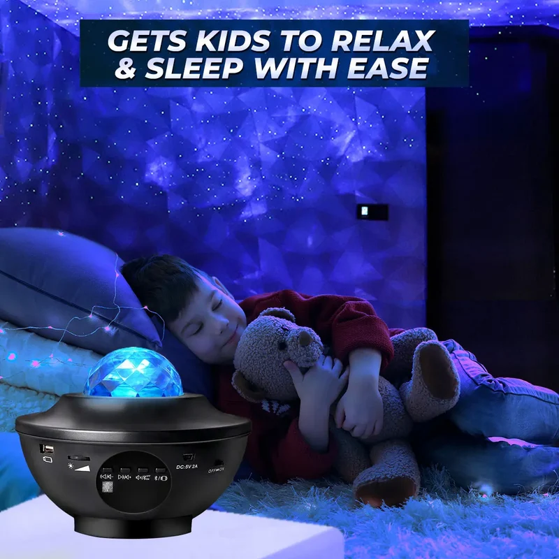 Ambience Galaxy Star Projector with Speaker