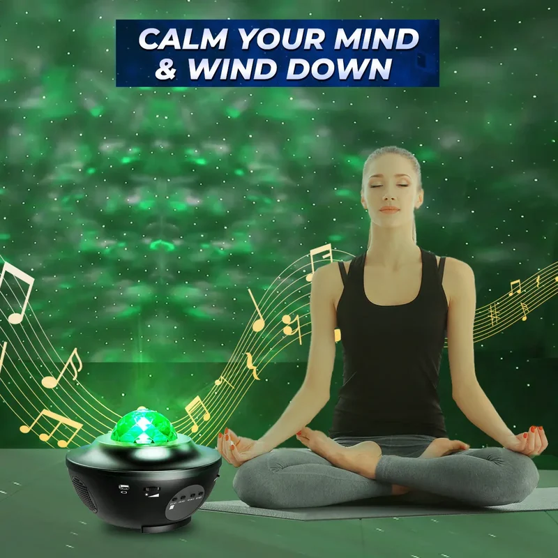 Ambience Galaxy Star Projector with Speaker