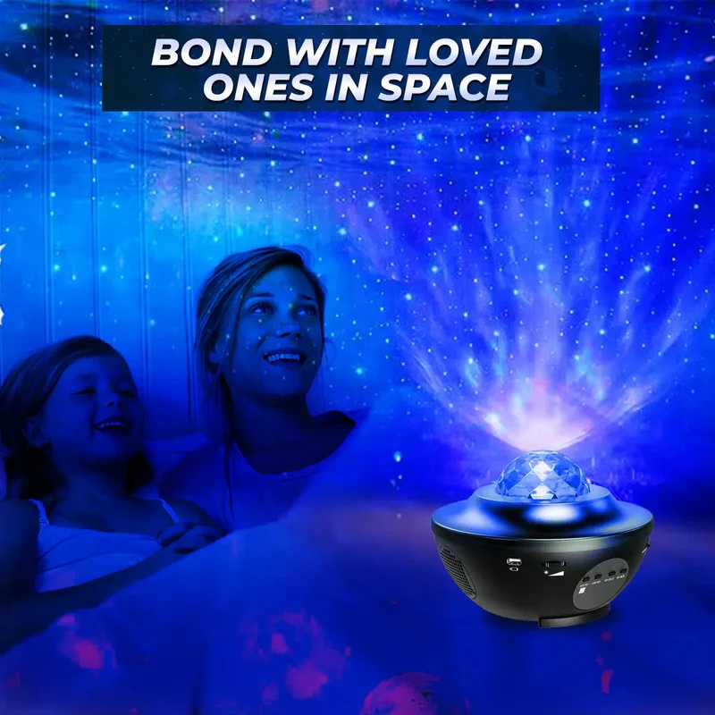Ambience Galaxy Star Projector with Speaker