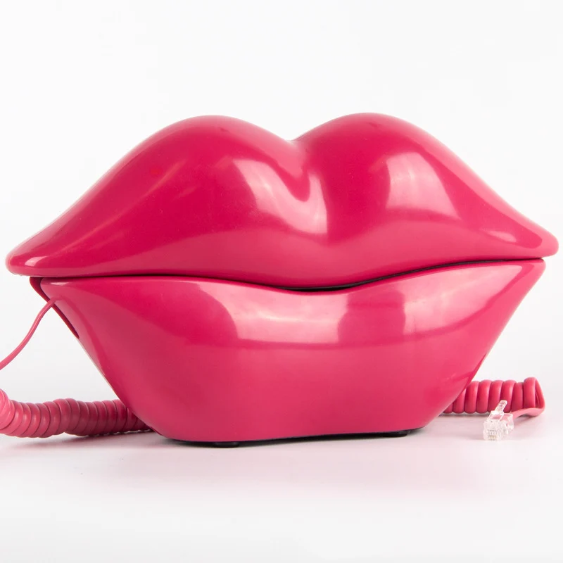 Retro Lips Landline Corded Phone