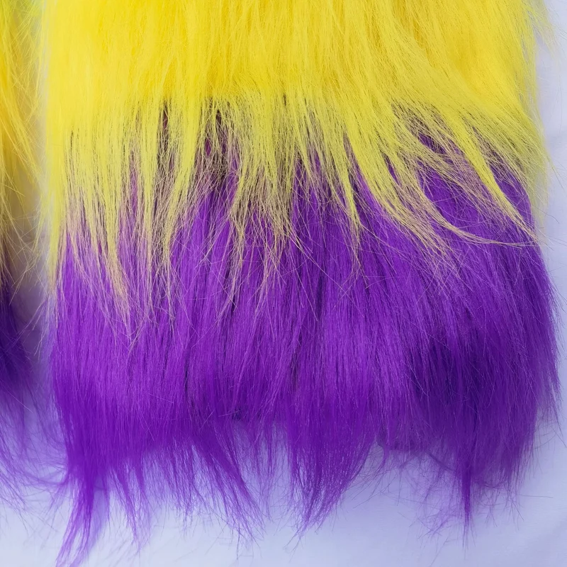 Mardi Gras Carnival Long Hair Fuzzy Leg Warmers