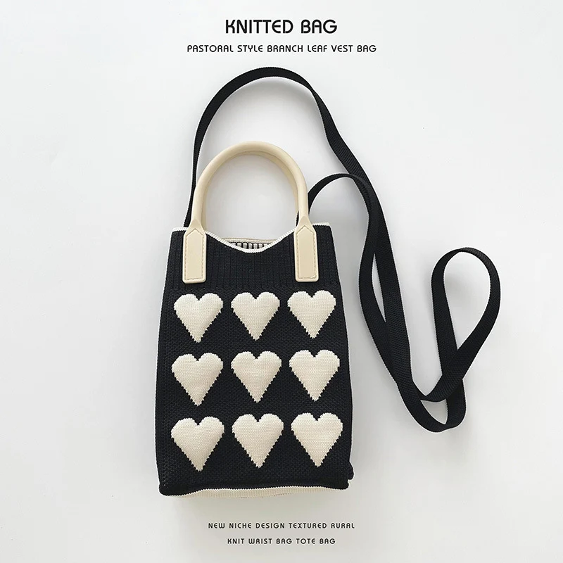 Mini Knit Shoulder Crossbody Bag