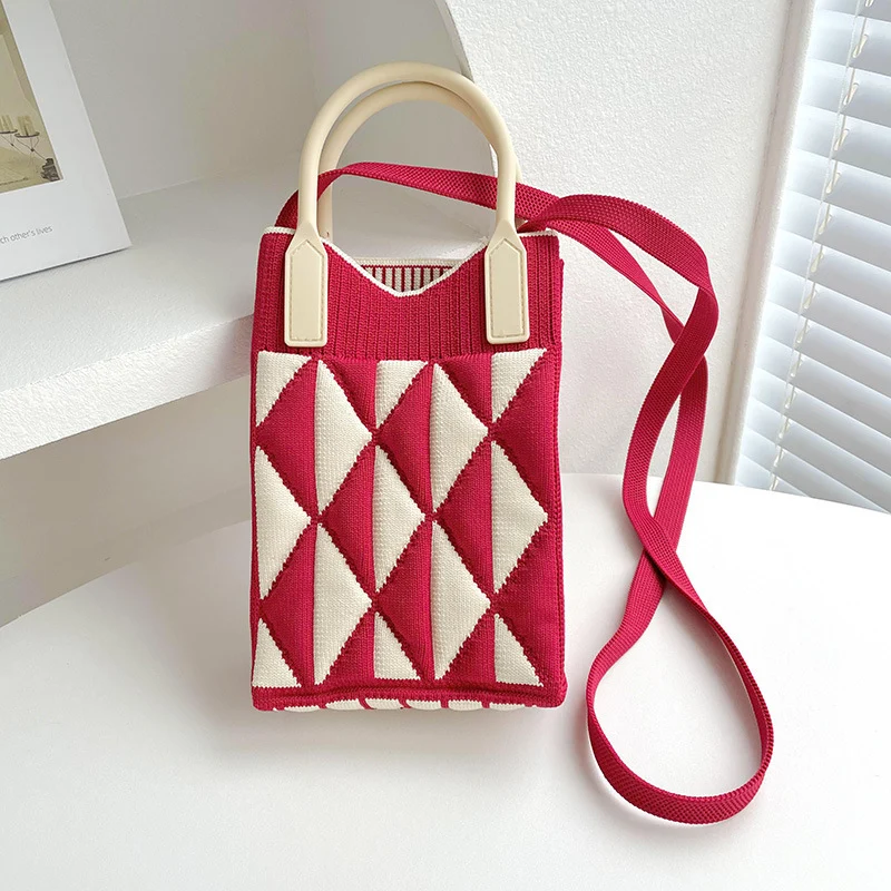 Mini Knit Shoulder Crossbody Bag