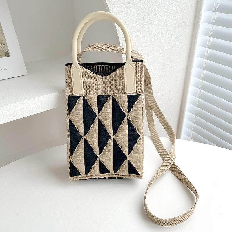Mini Knit Shoulder Crossbody Bag