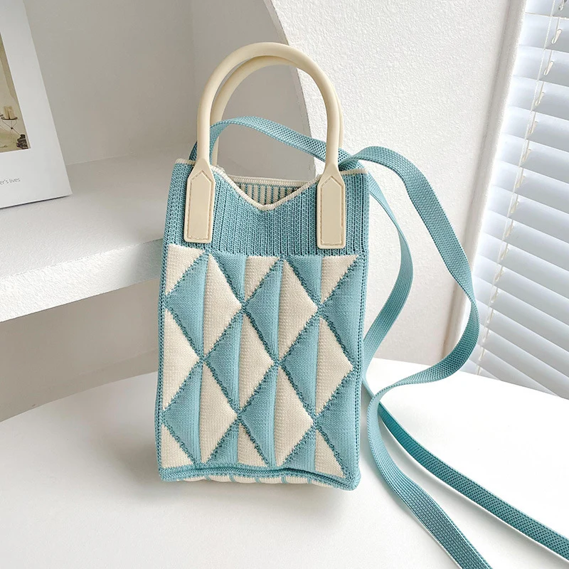 Mini Knit Shoulder Crossbody Bag