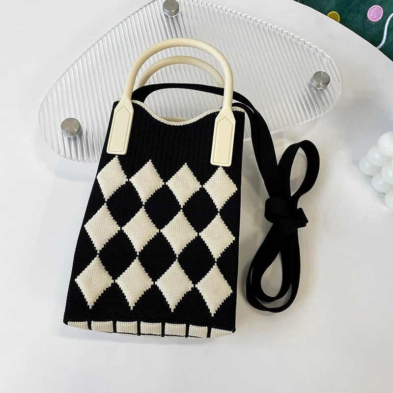 Mini Knit Shoulder Crossbody Bag