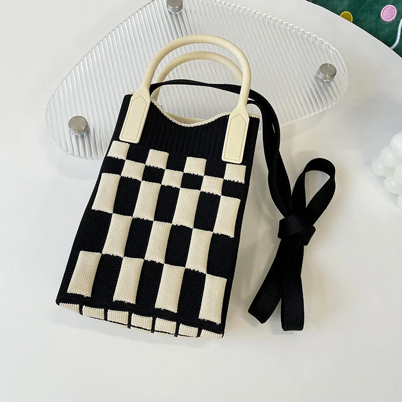 Mini Knit Shoulder Crossbody Bag