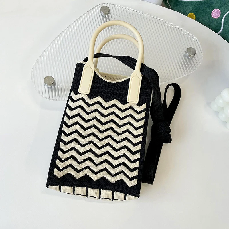 Mini Knit Shoulder Crossbody Bag
