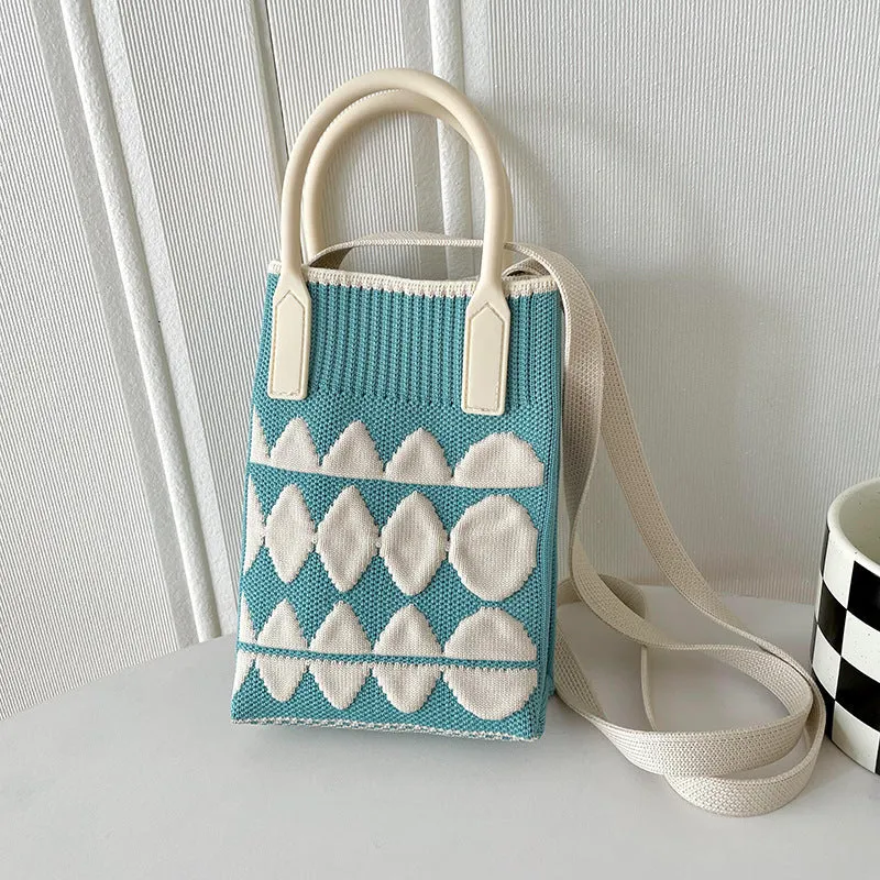 Mini Knit Shoulder Crossbody Bag